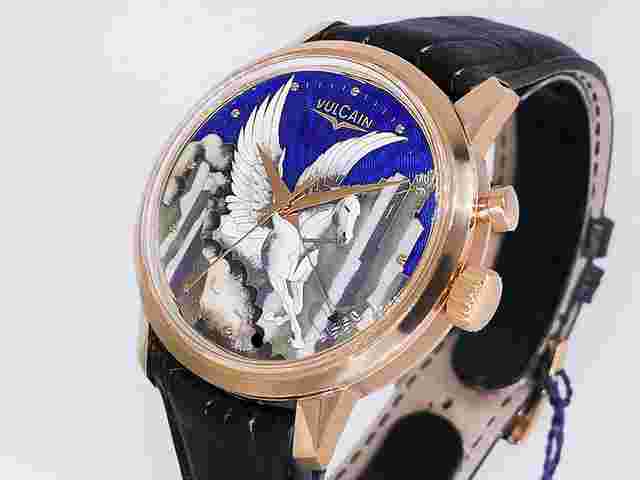 Vulcain 50s Presidents Cloisonné Pegasus 200550.318L 18k Rose Gold