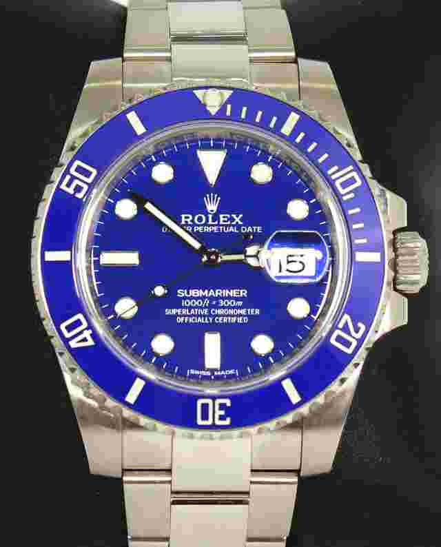 Rolex Submariner Date
                           
                                 116619lb 18k White Gold Oyster Ceramic Bezel Watch Mint BOX/PAPER