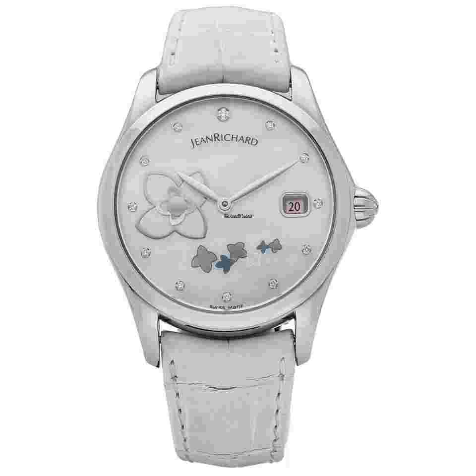 JeanRichard Bressel
61143 Bressel Pearl Dial White Leather Automatic Women's Watch