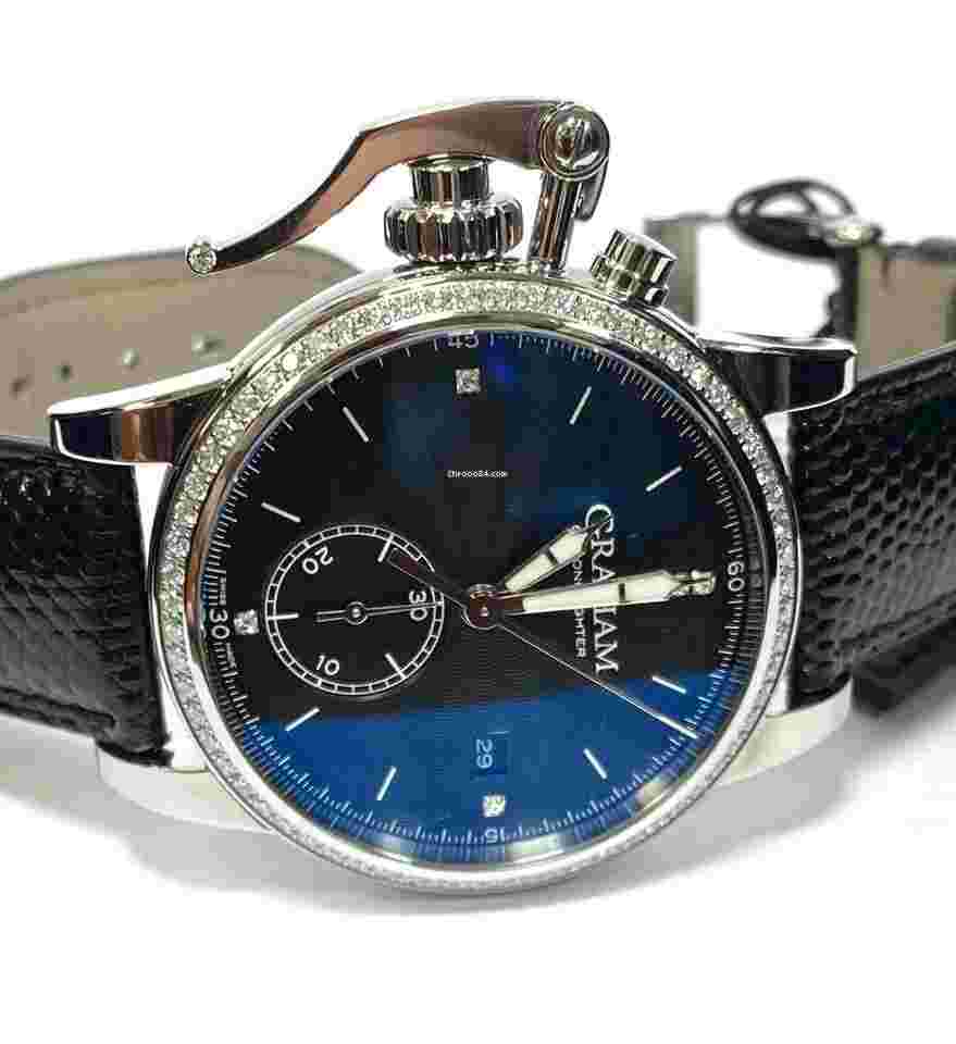 Graham Chronofighter 1695
                           
                                 2CXAS Romantic Diamond Auto 42mm 2CXNS.B03A.L104