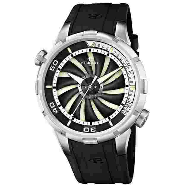 Perrelet Turbine Diver
                           
                                 47.5mm Stainless Steel Case Rubber Strap Double Rotor A1066/1