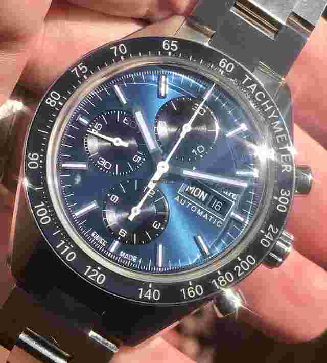 Louis Erard La Sportive
                           
                                 Chronograph Swiss Valjoux Automatic Rare Blue Dial 44mm
