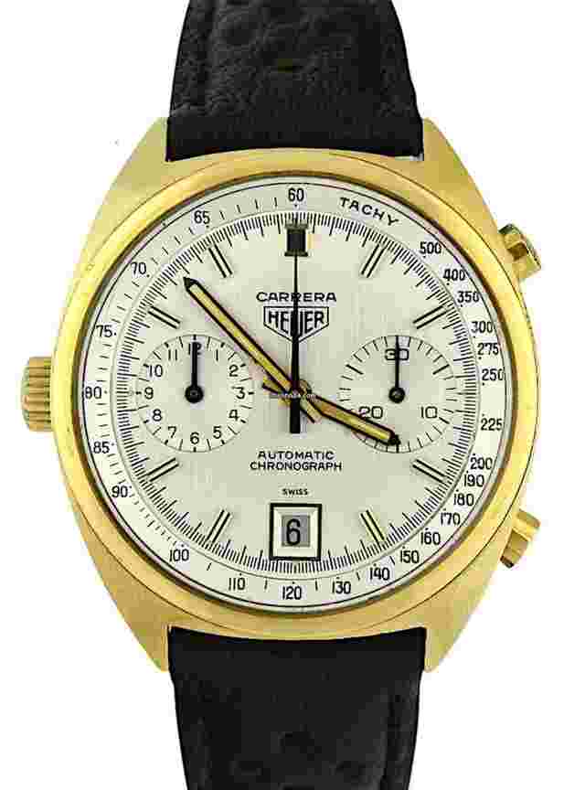 Heuer
                           
                                 Carrera 1158 S Vintage 1972 Automatic 18k Gold UNPOLISHED