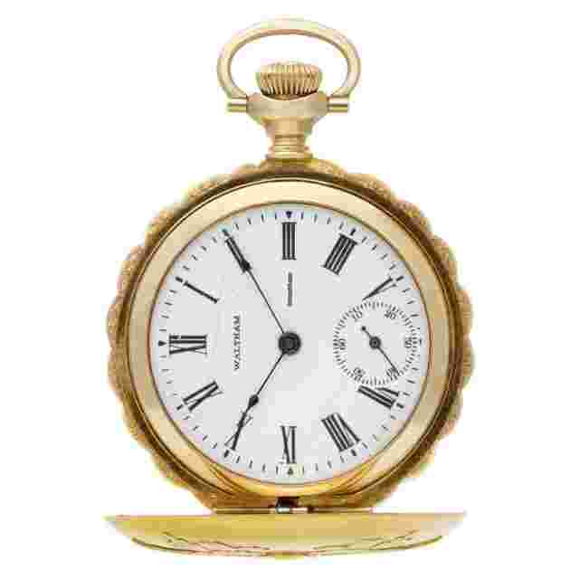 Waltham
                           
                                 pocket watch 14k 35mm watch