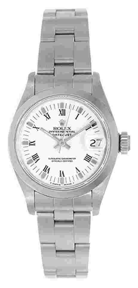 Rolex Oyster Perpetual Lady Date
                           
                                 Ladies Rolex Date Watch 79160 White Roman Dial