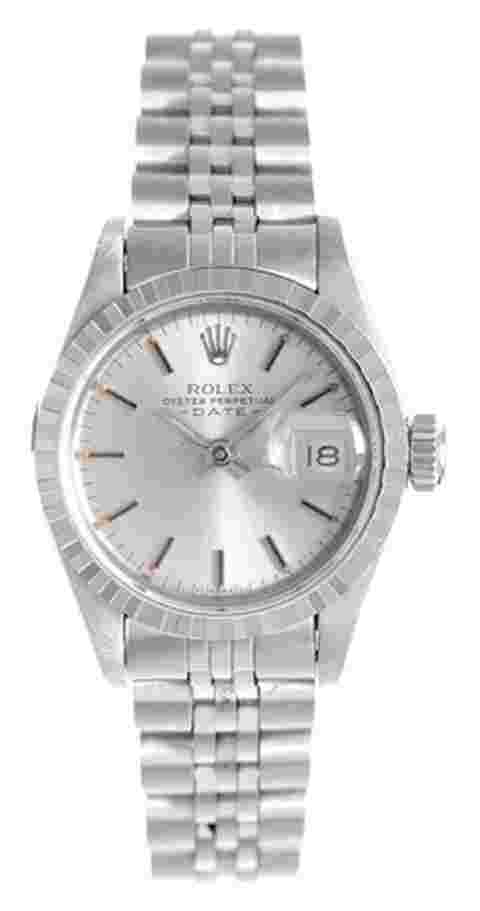 Rolex Oyster Perpetual Lady Date
Ladies Rolex Date Pre-owned Watch 69240 Silver Dial