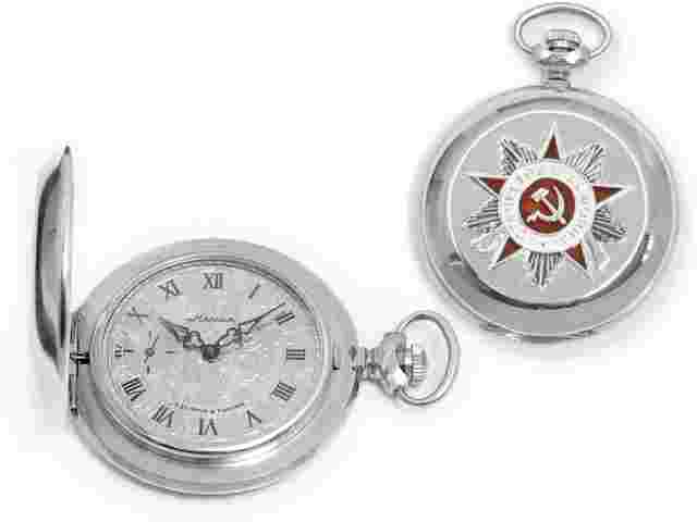 Molnija Soviet Pocket watch 3602 Patriotic War