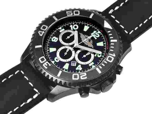 Poljot Big Russian Chronograph Poljot Navigator MC 31681 Black