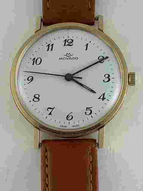 Movado Kingmatic
                           
                                 Automatic Solid 14K Gold Screw Case Back Vintage Swiss Made