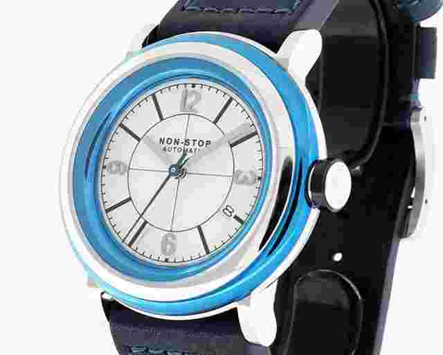 NON-STOP WATCHES CIRCLE CYAN CSSS T5 SURGICAL TITANIUM 45MM TWO YEAR WARRANTY