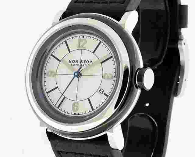 Non-Stop Watched CIRCLE BLACK SILVER BSSS T5 SURGICAL TITANIUM TWO YEAR WARRANTY
