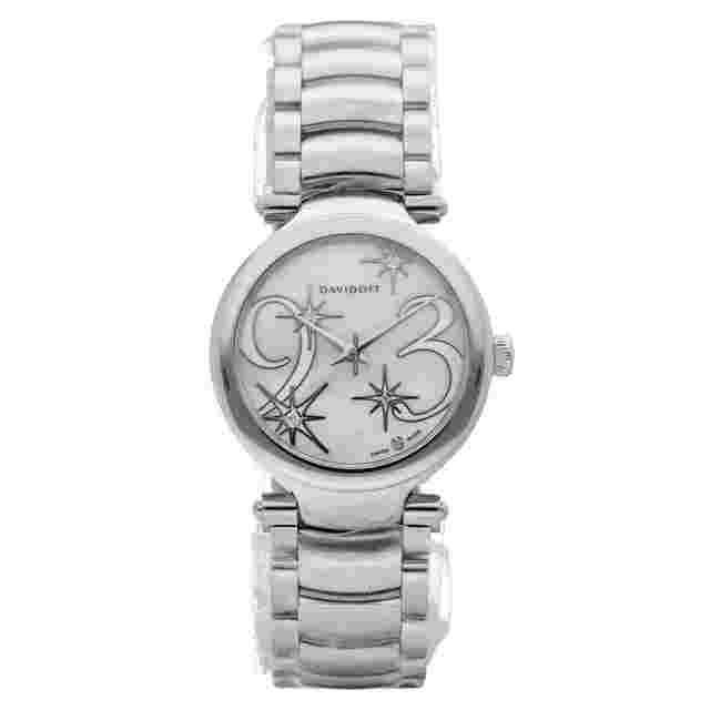 Davidoff
                           
                                 21156 Lady Mother of Pearl Stainless Steel 30mm Quartz Women's Watch
