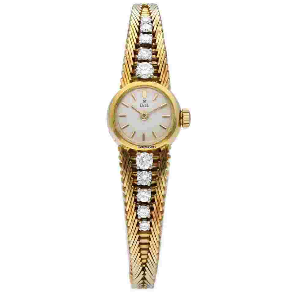 Ebel
                           
                                 Vintage Ebel 18k Yellow Solid Gold Petite Diamonds Manual Wind Women's Watch