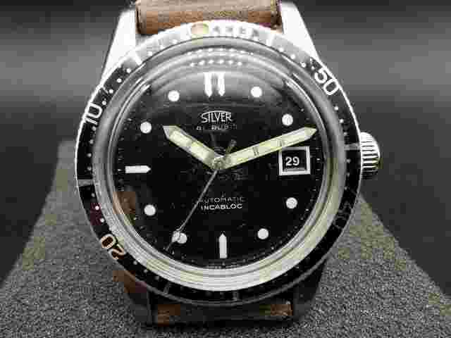 Titus Silver 9090 - Steel 37mm 41 Jewels Incabloc - Radium Hands - RARE