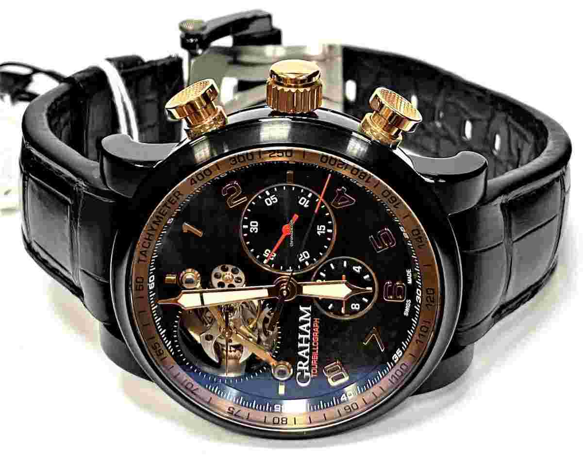 Graham Silverstone
                           
                                 Tourbillograph 18K Rose Gold 2TSAZ.B03A
