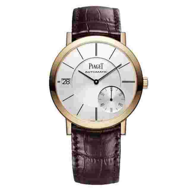 Piaget Altiplano
                           
                                 G0A38131 Rose Gold with Brown Leather Watch Silver Dial 2018