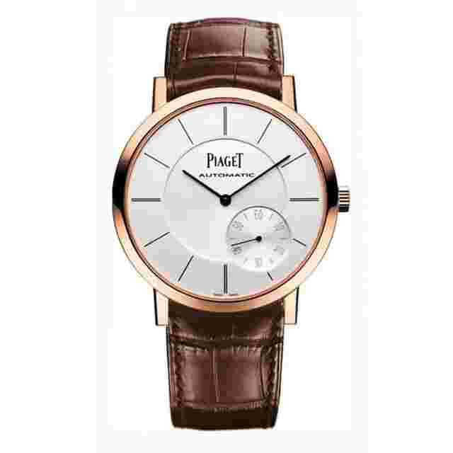 Piaget Altiplano
                           
                                 43mm G0A35131 Rose Gold with Brown Leather Watch Silver Dial