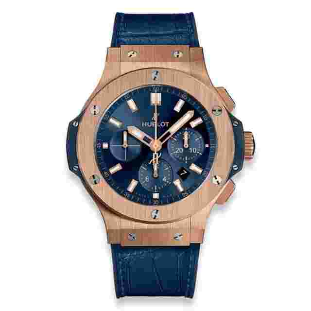 Hublot Big Bang 44 mm
                           
                                 301.PX.7180.LR Rose Gold Blue Leather Blue Dial Watch 2024