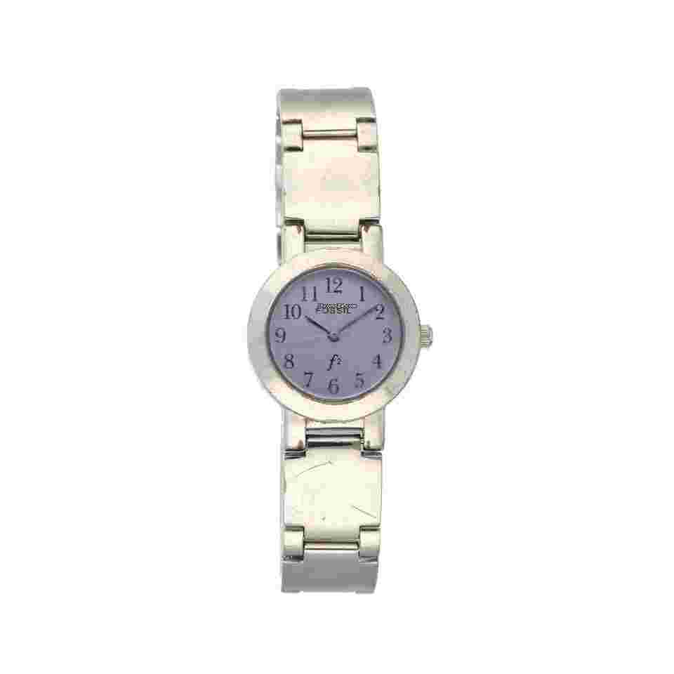 Fossil
                           
                                 ES-9001 Purple Dial Stainless Steel Quartz 30M Dress Women's Watch