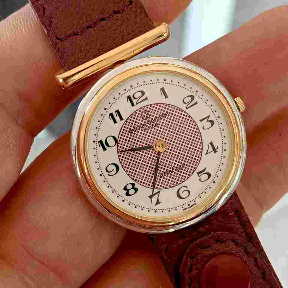 Michel Herbelin Attalage Lady Quartz St.Steel/Gold Plated YG Vintage 90 NOS Made in Francia - Really beautiful and special