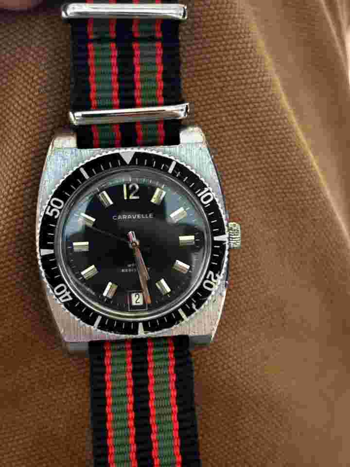 Caravelle N3 diver Serviced 1973 Vintage skindiver devil diver caravelle bulova