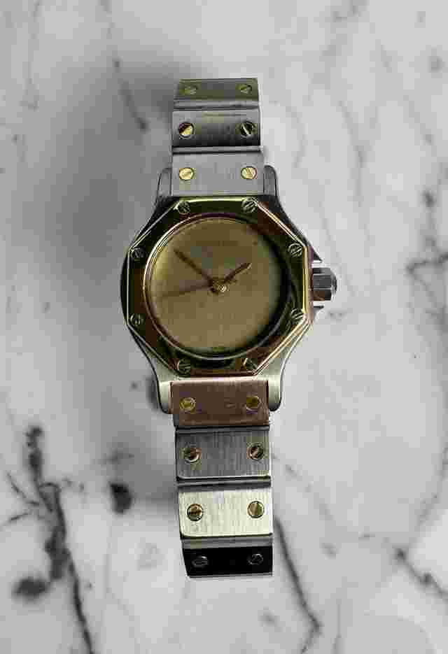 Cartier Santos Octagon 2 Tone Automatic Ghost Dial (Serviced February 2026)