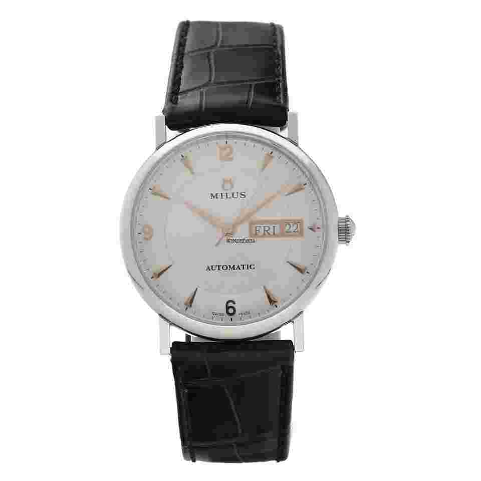 Milus
                           
                                 Xephios XEP002 Stainless Steel 36mm Leather Automatic Men's Watch