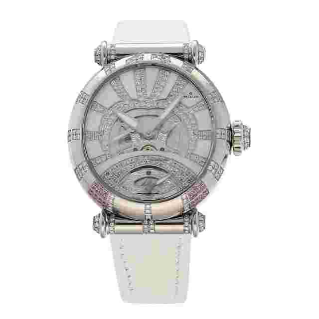 Milus Merea
                           
                                 MER30818k White Gold Multi Color Diamonds Automatic Women's Watch
