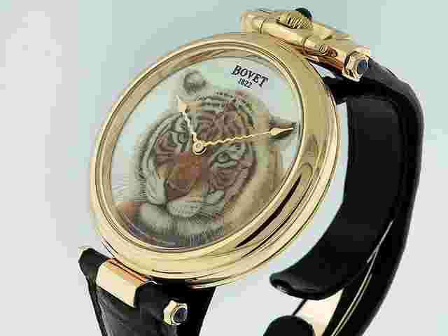 Bovet Amadeo Fleurier 1822 AMADEO FLEURIER 43 TIGER PIECE UNIQUE D812 18K ROSE GOLD MOP LTD EST. RETAIL $100K