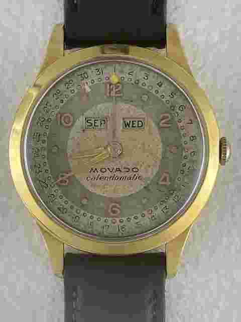 Movado
                           
                                 Calendomatic Sport Automatic Triple Calendar Solid 18K (750) Gold Two Tone Dial Vintage