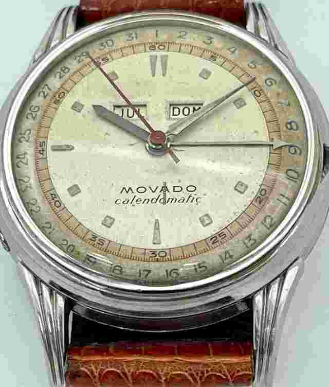 Movado
                           
                                 Calendomatic 16207. Yr 1948