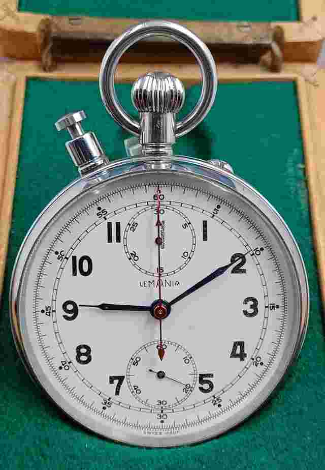 Lemania
                           
                                 Gents Pocket Watch Split Second Chronograph Rattrapante