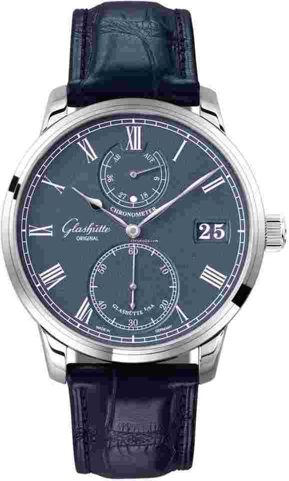 Glashütte Original Senator Chronometer
                           
                                 Blue White Gold Men’s Watch 1-58-01-05-34-30
