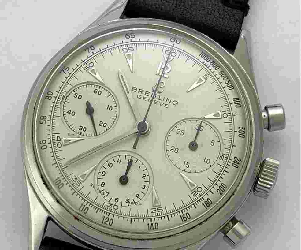 Breitling
Geneve Premier Three Register Chronograph Military Officers WWII Venus152 Swiss Made