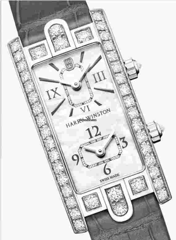 Harry Winston Avenue
                           
                                 C Dual Time Ladies White Gold Diamond