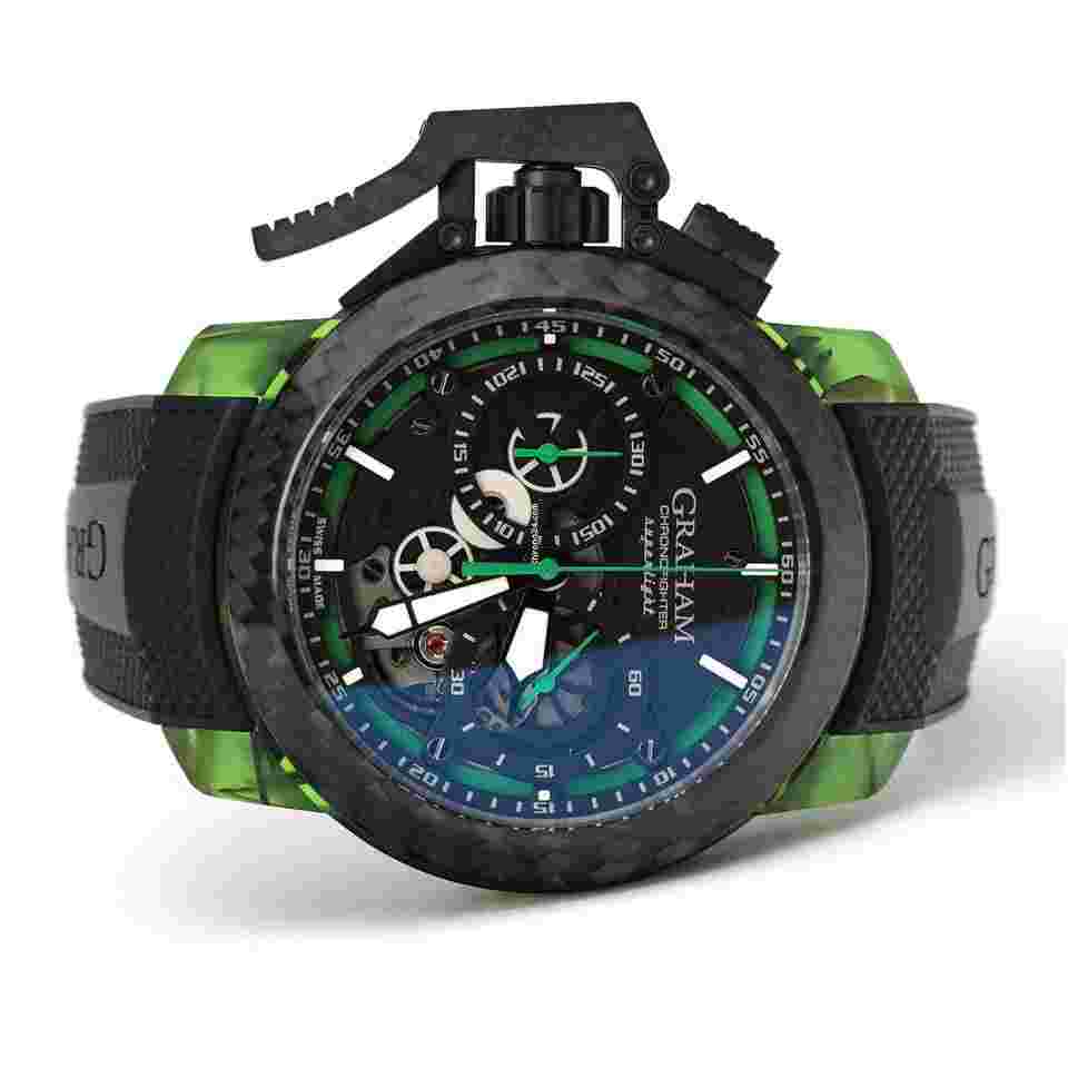 Graham Chronofighter
                           
                                 Superlight Carbon Skeleton Green Hulk