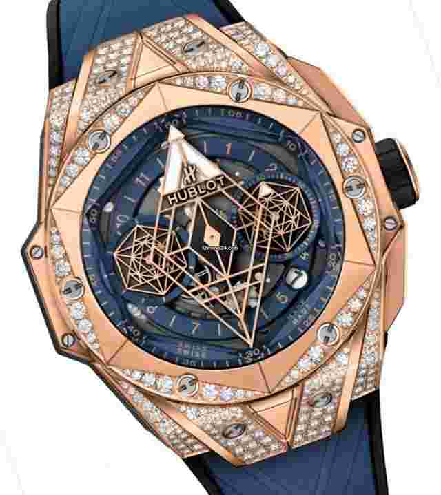Hublot Big Bang Sang Bleu
                           
                                 Ii King Gold Big Bang Unico Blue Pave 45mm