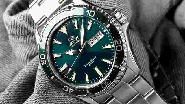 Orient Kamasu
                           
                                 RA-AA0004E Kamasu GREEN divers watch automatic men's watch sapphire glass stainless