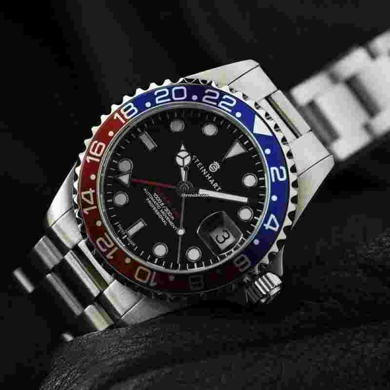 Steinhart Ocean 1
GMT-OCEAN One 39 Blue-Red Pepsi Automatic Swiss Diver Watch 103-0848