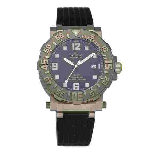 Paul Picot C-Type
                           
                                 0851.TI Compass Titanium Rubber Limited Automatic Men's Watch
