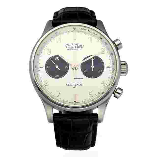 Paul Picot Gentleman
                           
                                 4109 Chronograph Steel 42 mm Leather Automatic Men's Watch