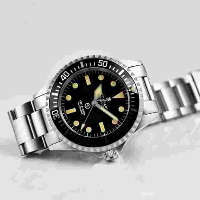 Steinhart
                           
                                 OCEAN One 1 Vintage Military Swiss Automatic Mens Diver Watch ETA 2824 103-0658