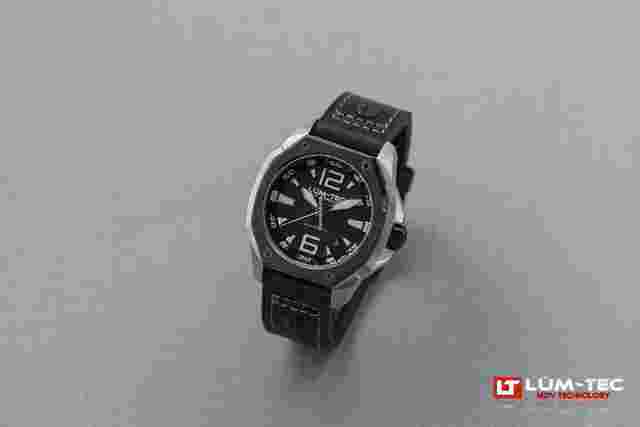 Lüm-Tec
                           
                                 Lum-Tec V7 Men Watch 44mm Automatic Black Leather Two Straps 100m WR