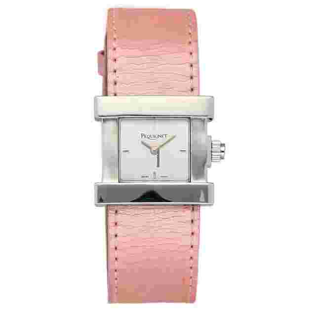 Pequignet
                           
                                 Sorella 3260 Steel 25 mm Silver Dial Pink Leather Quartz Women's Watch