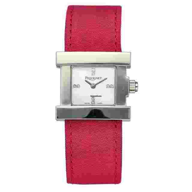 Pequignet
                           
                                 359 Sorella Steel 25 mm MOP Diamonds Pink Satin Quartz Women's Watch