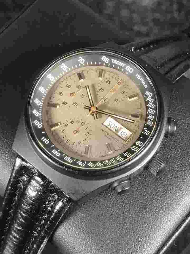 Heuer
                           
                                 Vintage Heuer Montreal Swiss Valjoux 7750 Automatic German PVD 1980’S Kentucky Dial