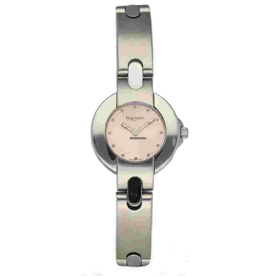 Pequignet
                           
                                 356 Stainless Steel 24mm Round Pink Dial Quartz Swiss Women's Watch
