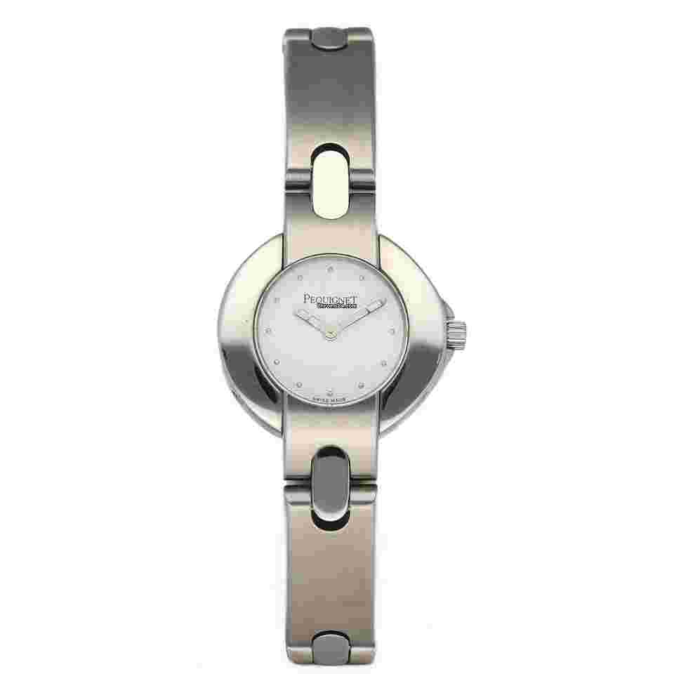 Pequignet
                           
                                 651 Stainless Steel 24 mm Round White Dial Swiss Quartz Women's Watch