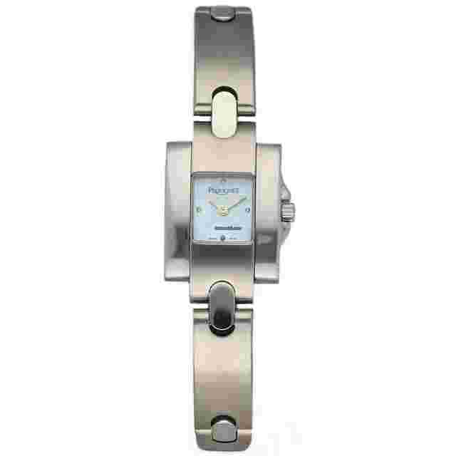 Pequignet
                           
                                 305 Small Tank 18 mm Stainless Steel Blue Dial Quartz Women's Watch