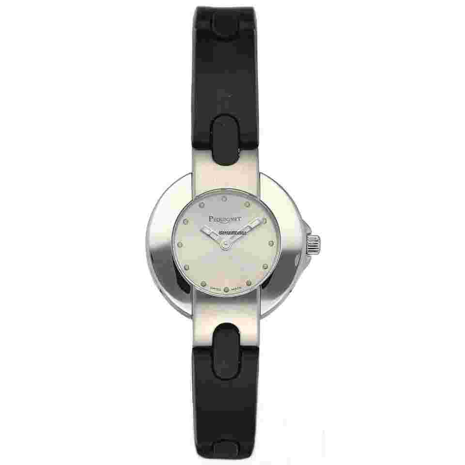 Pequignet
                           
                                 103 Round Silver Dial 24 mm Steel Rubber Swiss Quartz Women's Watch